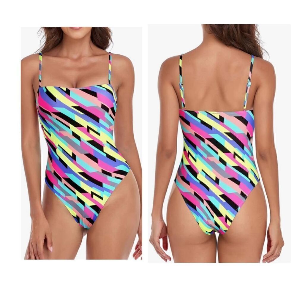 RELLECIGA Women's Bandeau One Piece Swimsuits